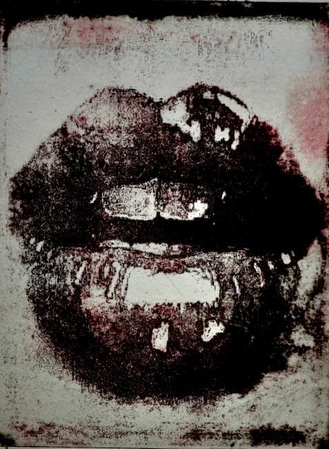 Painting titled "Boca" by Gra, Original Art,