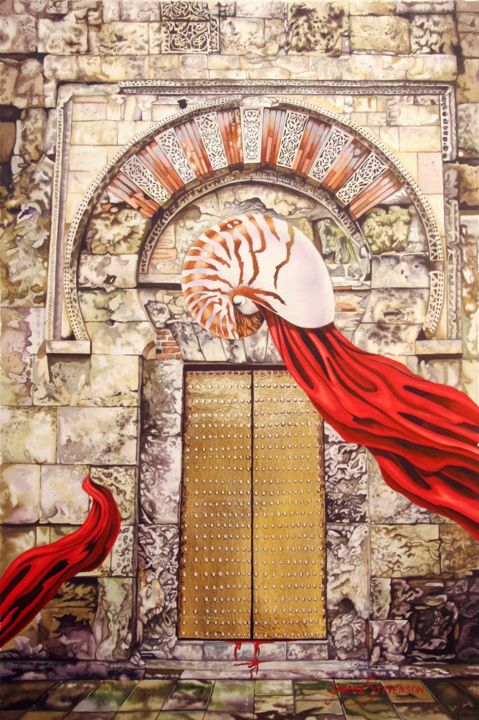 "Behind the Door" başlıklı Tablo Graeme Stevenson tarafından, Orijinal sanat, Suluboya