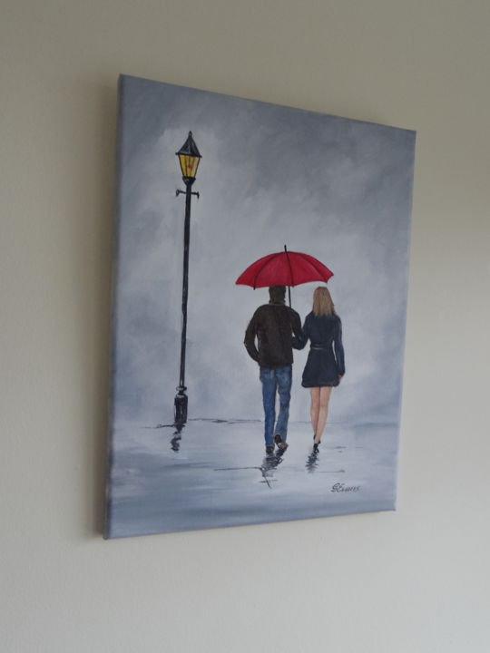 Walking In The Rain Painting By Graham Evans Artmajeur Walking In The Rain Painting By Graham Evans Artmajeur