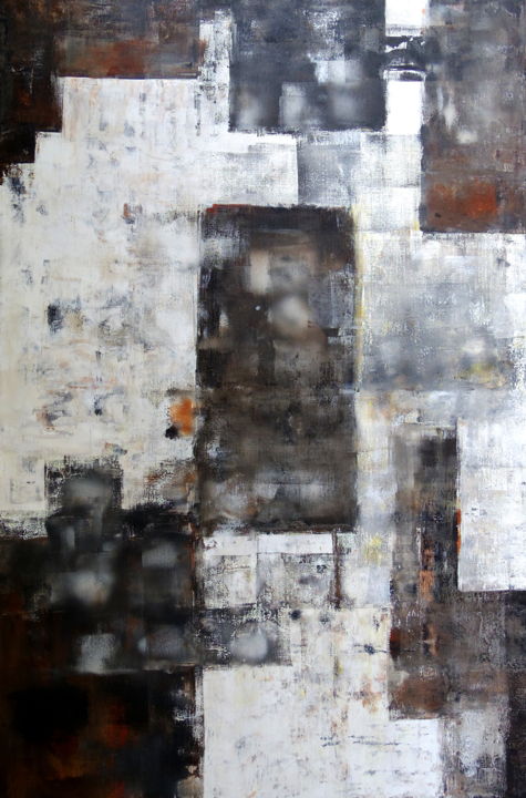 Peinture intitulée "OBSCURED" par Graham Evans, Œuvre d'art originale, Acrylique