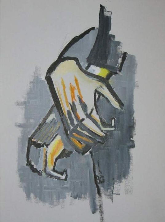 Peinture intitulée "Les mains" par Paul Grammont, Œuvre d'art originale