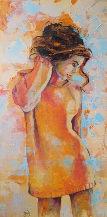 Pintura titulada "Douceur de vivre" por Marie Granger (Mahé), Obra de arte original, Oleo Montado en Bastidor de camilla de…