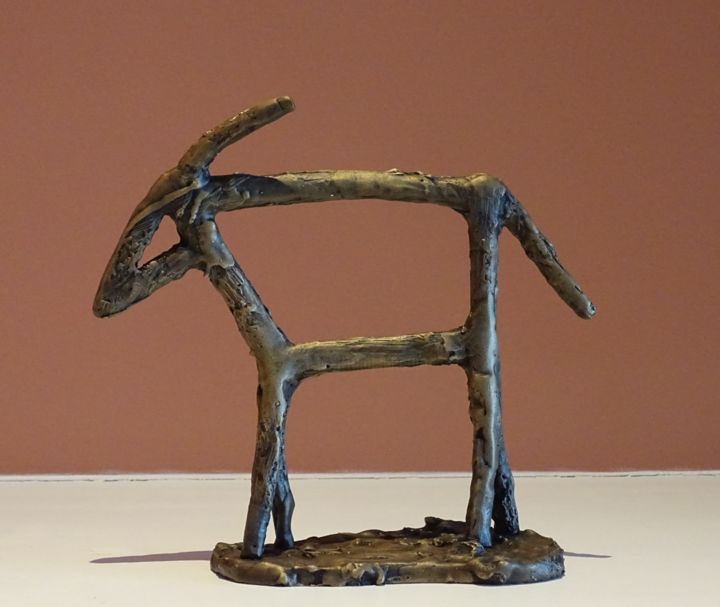 Rzeźba zatytułowany „Buck 3” autorstwa Grant Preston, Oryginalna praca, Brąz