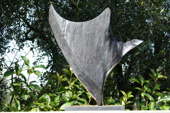 Sculpture intitulée "octobre en proses-o…" par Gérard Amat, Œuvre d'art originale, Bois