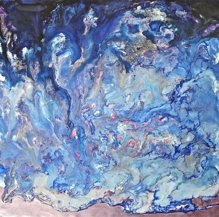 Peinture intitulée "A Land Beyond Belief" par Gray Jacobik, Œuvre d'art originale