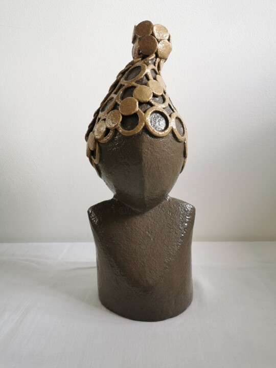 Sculpture intitulée "Tout en boucle - Br…" par Grazia Compagnino, Œuvre d'art originale, Argile
