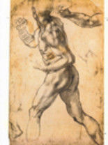 Pintura intitulada "Michelangelo. Schiz…" por Grazia Barbi, Obras de arte originais