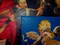 Pittura intitolato "dettaglio Cupìdo" da Grazia Barbi, Opera d'arte originale