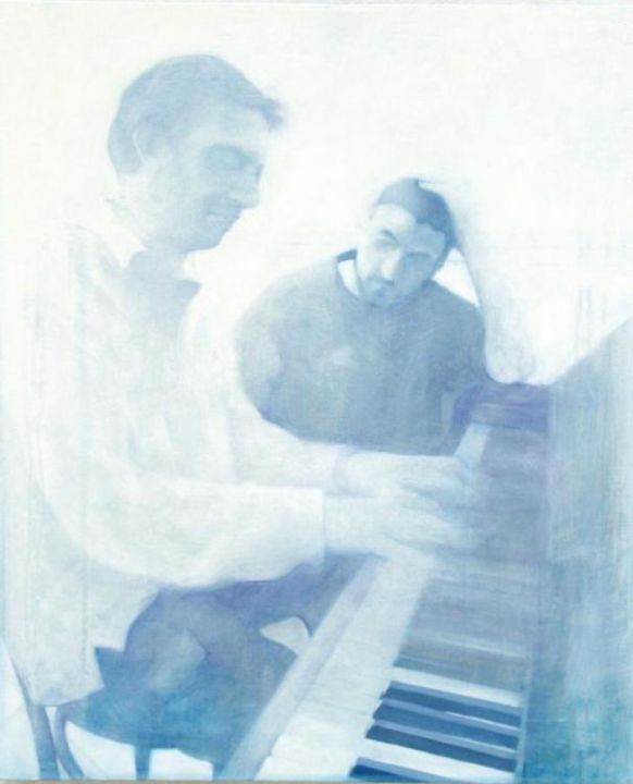 Pittura intitolato "Nino e Gianni" da Antonio Graziano, Opera d'arte originale