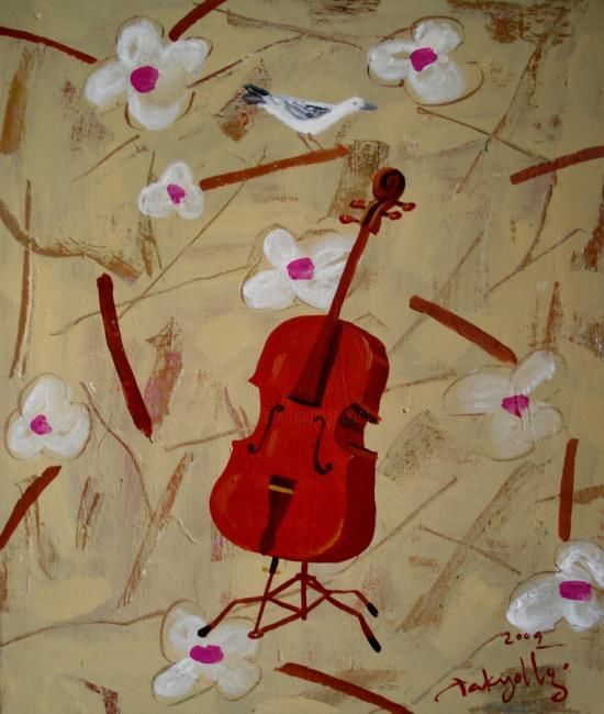 Painting titled "Sound of Spring" by Takyoung Jung, Original Artwork