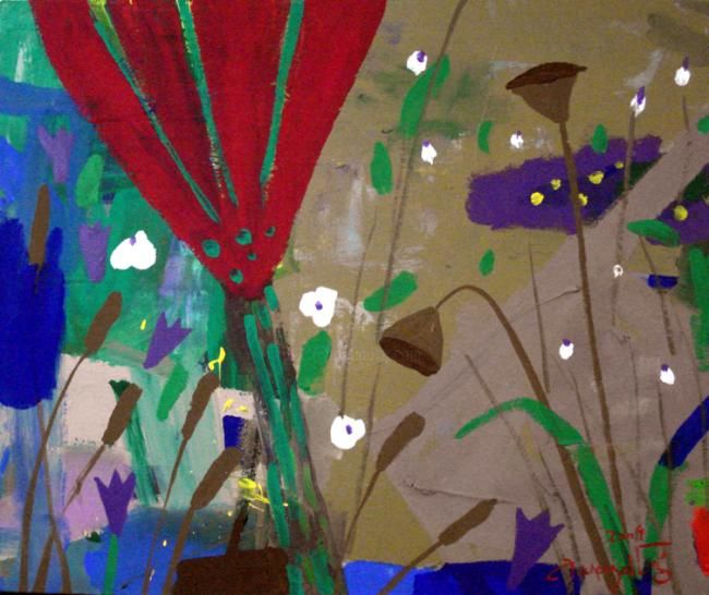 Peinture intitulée "Fragrance of Rivers…" par Takyoung Jung, Œuvre d'art originale,