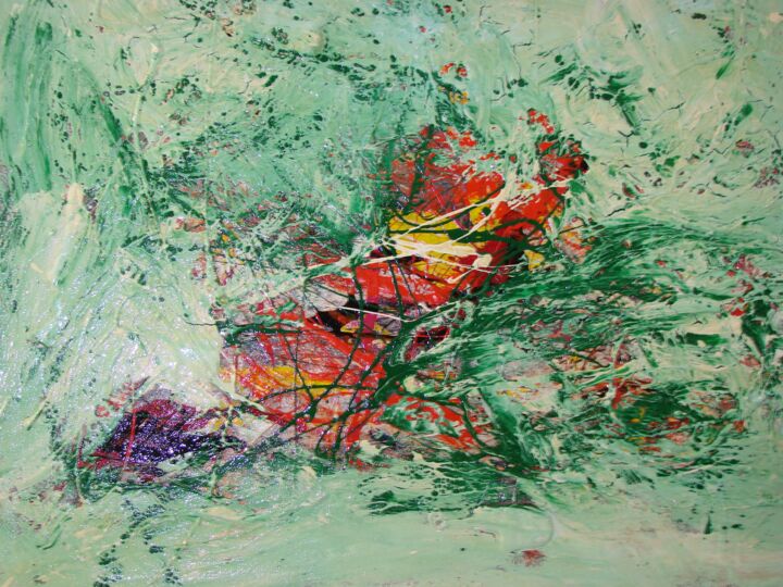 Pittura intitolato "abstract toch" da Gabriel Grecor, Opera d'arte originale, Olio