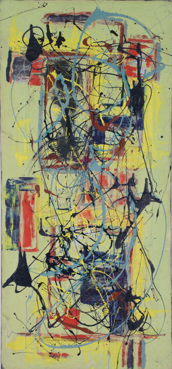 Pittura intitolato "abstract" da Gabriel Grecor, Opera d'arte originale, Olio