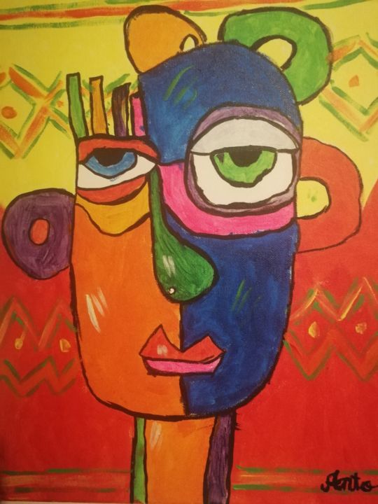 Face Sad Painting By Viorel Grecu Artmajeur