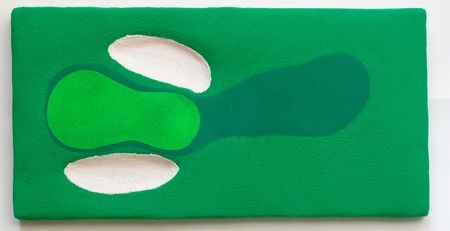 Peinture intitulée "Two bunkers ( golf )" par Patrice Bouscarrut, Œuvre d'art originale,