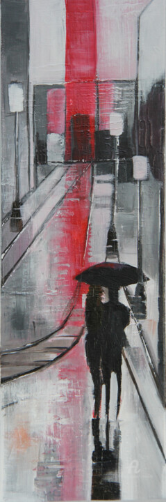 Peinture intitulée "Etrange affaire" par Sylvie Penet, Œuvre d'art originale, Acrylique