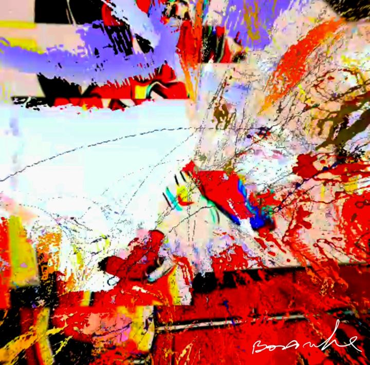 Digital Arts με τίτλο "Abstract #32" από Greg Borowke, Αυθεντικά έργα τέχνης, 2D ψηφιακή εργασία