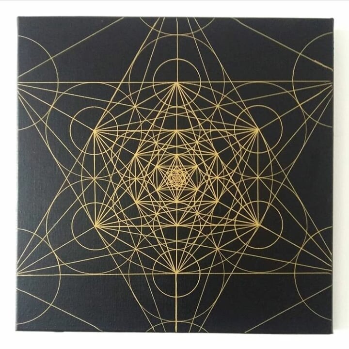 Peinture intitulée "metatron" par Greg Brs, Œuvre d'art originale, Acrylique