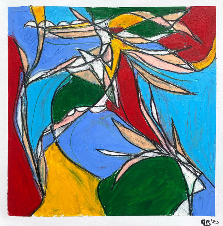 Dessin intitulée "July" par Greg Bryce, Œuvre d'art originale, Pastel