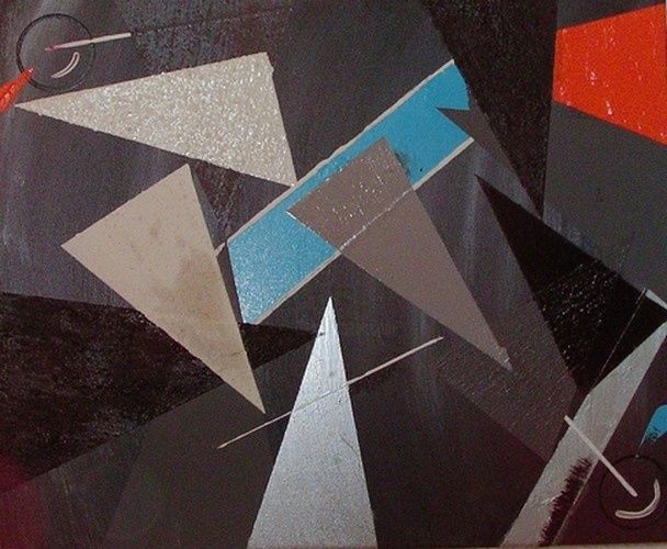 Malarstwo zatytułowany „geometrique” autorstwa Gkl, Oryginalna praca, Olej