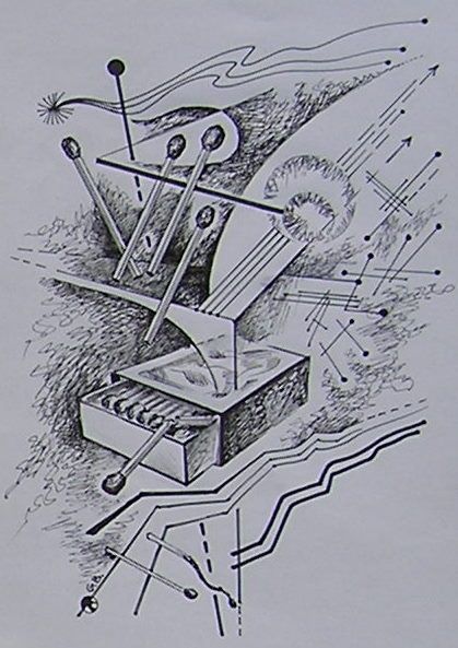 Tekening getiteld "Math2" door Gregory Borin, Origineel Kunstwerk