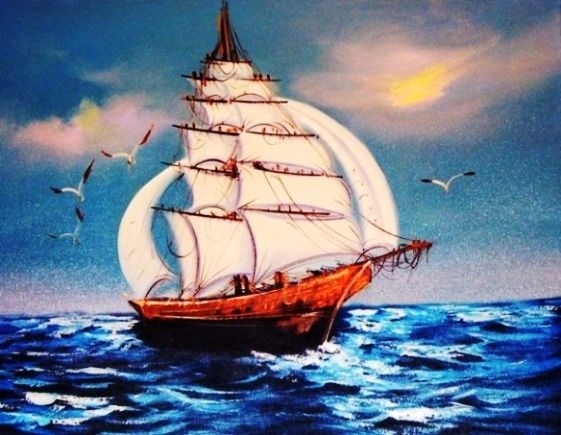 Pintura titulada "Marine" por Gregor, Obra de arte original