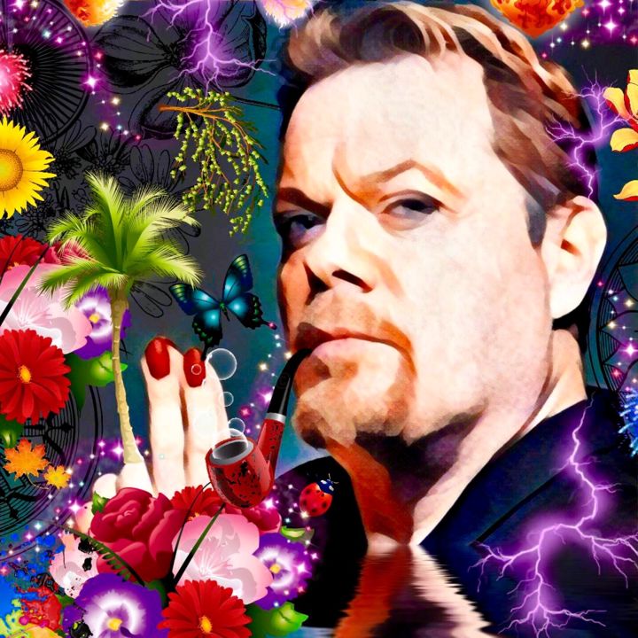 Arts numériques intitulée "Eddie Izzard !" par Grégory Bianchi, Œuvre d'art originale, Peinture numérique