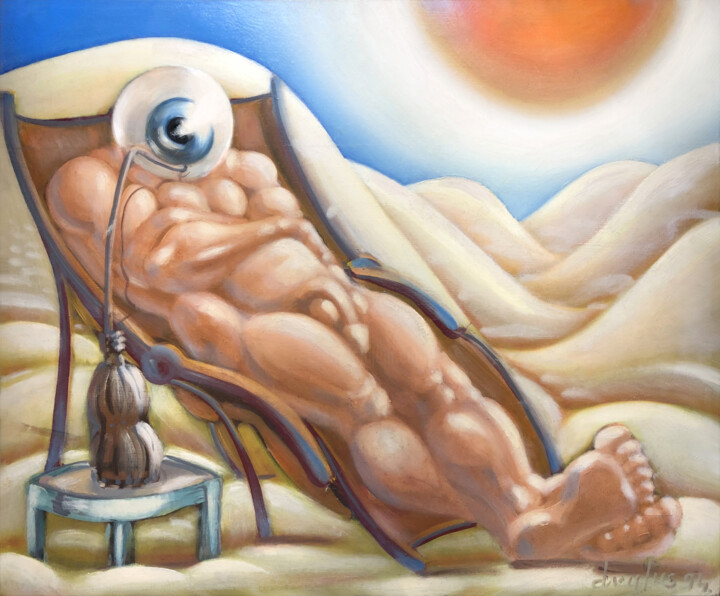 Pintura titulada "" Lilliput au repos…" por Grégory Dreyfus, Obra de arte original, Oleo