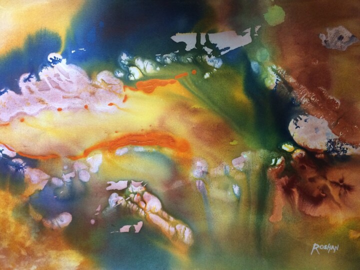 Pittura intitolato "Abstraction3" da Gregory Roshan Vider, Opera d'arte originale, Acrilico