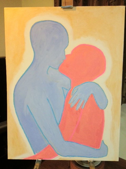 Painting titled "The New Lovers" by Gregory Swimelar, Original Artwork