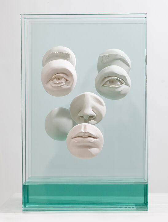 Rzeźba zatytułowany „Ego Anamorphosis Sc…” autorstwa Greta Gliaudyte, Oryginalna praca, Ceramika