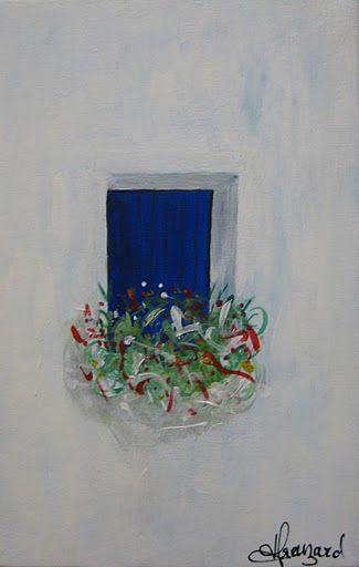 Peinture intitulée "Fenêtre" par Hélène Breuzard, Œuvre d'art originale