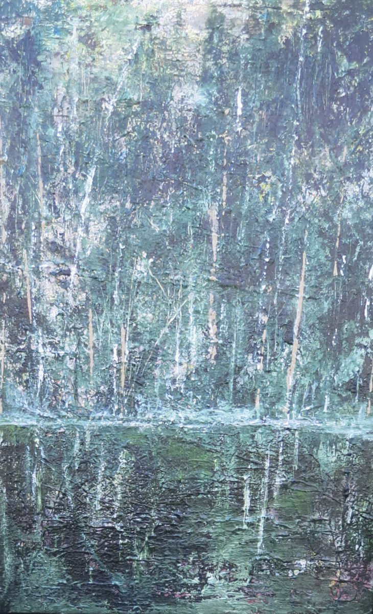 Lost 2015 - Painting, 25x37 in ©2015 by James Thompson -
Abstract Expressionism, Canvas, Landscape, trees, Canada, Winter