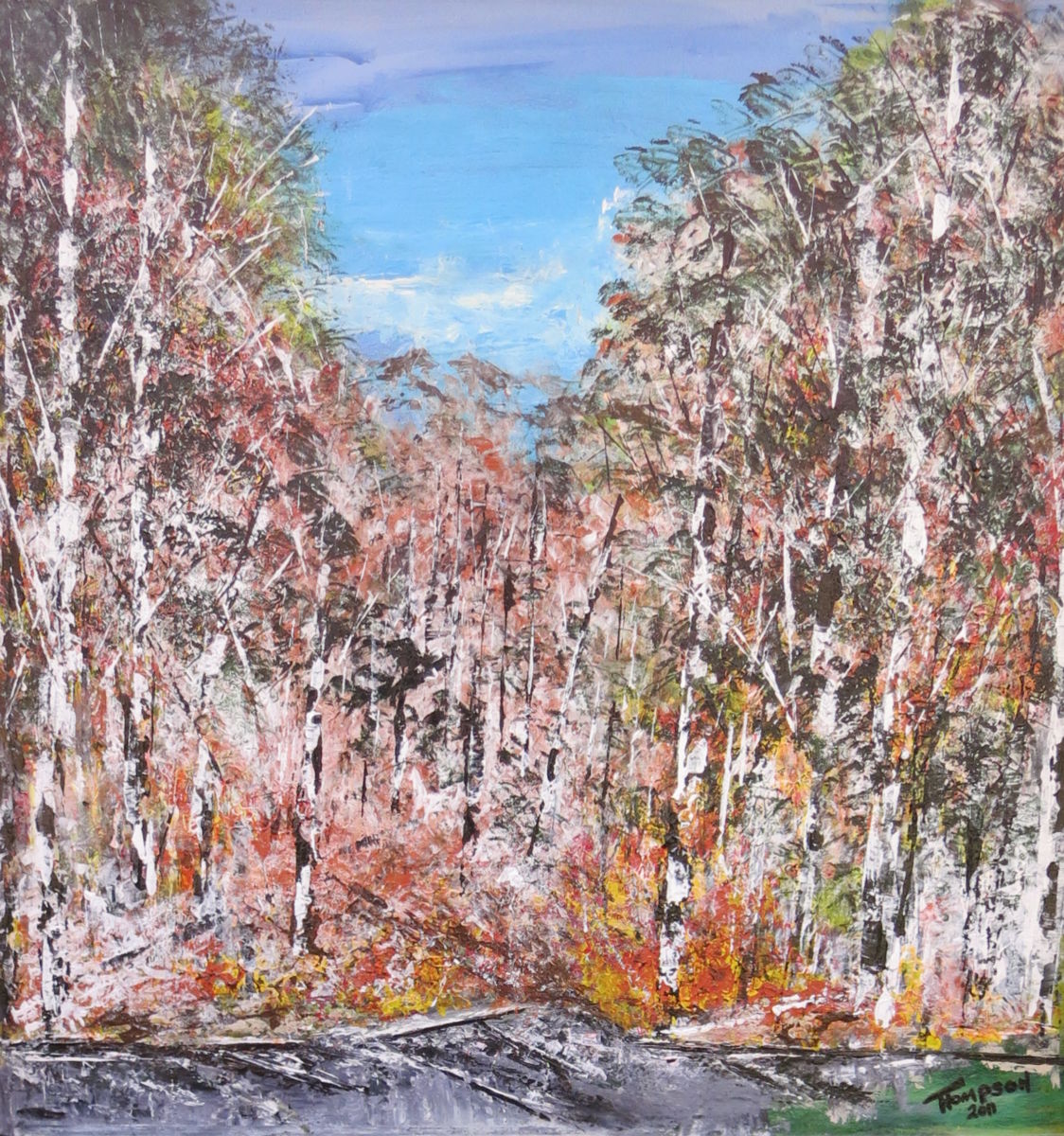 Renew 2013 - Painting, 31x32 in ©2013 by James Thompson -
Abstract Expressionism, Canvas, Abstract Art, Landscape, Winter