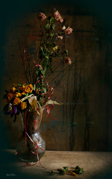 Fotografie getiteld "Dead Flowers" door Grigore Roibu, Origineel Kunstwerk, Digitale afdruk