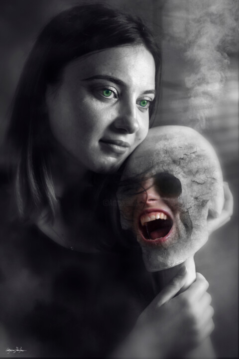 Фотография под названием "Face of Man" - Grigore Roibu, Подлинное произведение искусства, Цифровая фотография