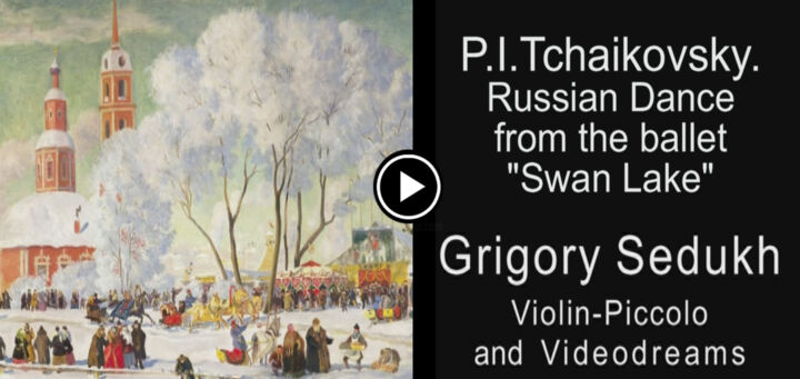 Collages getiteld "Russian dance from…" door Grigory Sedukh, Origineel Kunstwerk, Video