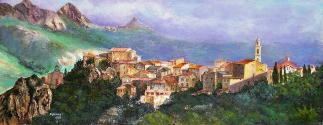 Painting titled "Corse 2" by Gril, Original Artwork