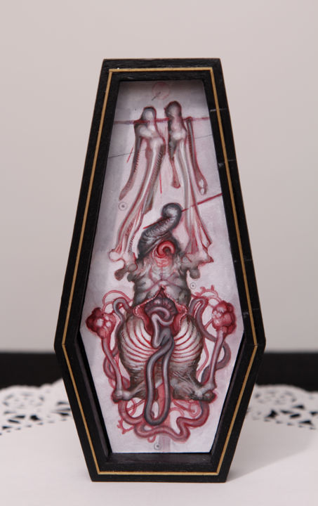 Painting titled "Alisson Sommers" by Gristle Gallery, Original Art, Oil