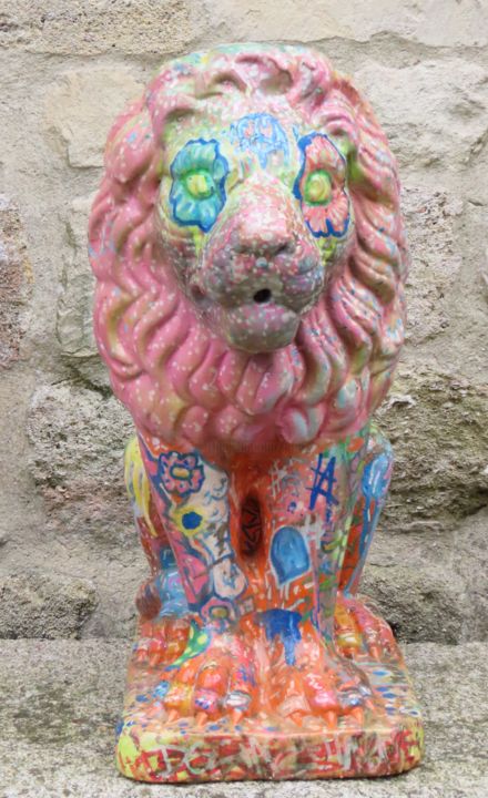 "MY LION KING" başlıklı Heykel Groovy tarafından, Orijinal sanat, Akrilik
