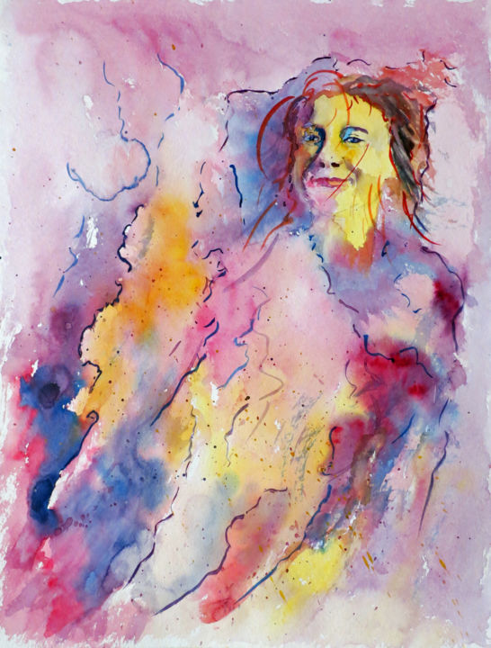 Das Lachen der Welt 6 "Greta" Painting by Wolfgang Gross-Freytag | Artmajeur