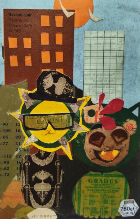 Collages titled "Gradus" by Grotesk, Original Artwork, Collages