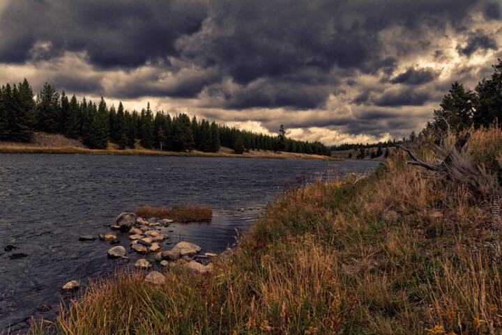 Photography titled "Yellowstone River" by Citellus, Original Artwork, Digital Photography