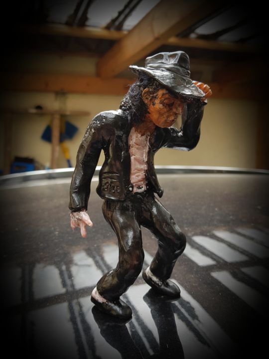 "Michael Jackson Moo…" başlıklı Heykel Peter Grundtner tarafından, Orijinal sanat, Plastik