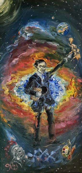 Painting titled "Do you remember (No…" by Peter Grundtner, Original Art, Oil