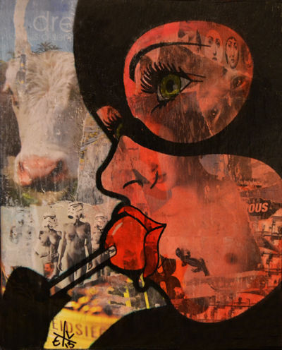 Peinture intitulée "sschups" par Grreen, Œuvre d'art originale,