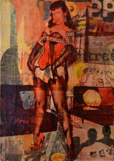 Peinture intitulée "Bettie" par Grreen, Œuvre d'art originale,