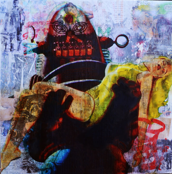 Peinture intitulée "robby" par Grreen, Œuvre d'art originale,
