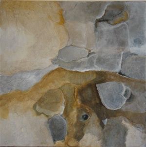 Painting titled "imbrication" by Judith Grunberger, Original Artwork