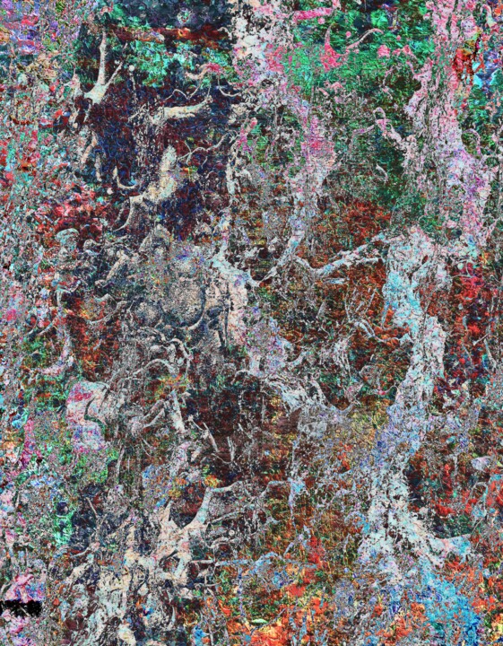 Digital Arts titled "Into the Woods #2" by Grymc, Original Artwork, Digital Painting